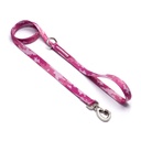 CACHORREIROS SUPER GUIA CORREA GRANDE CAMUFLAJE ROSA